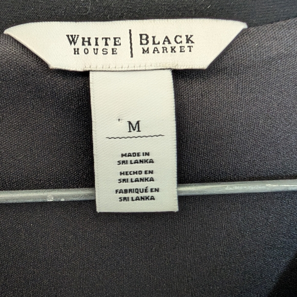 White House Black Market Black Sheath Midi Dress - Picture 3 of 3